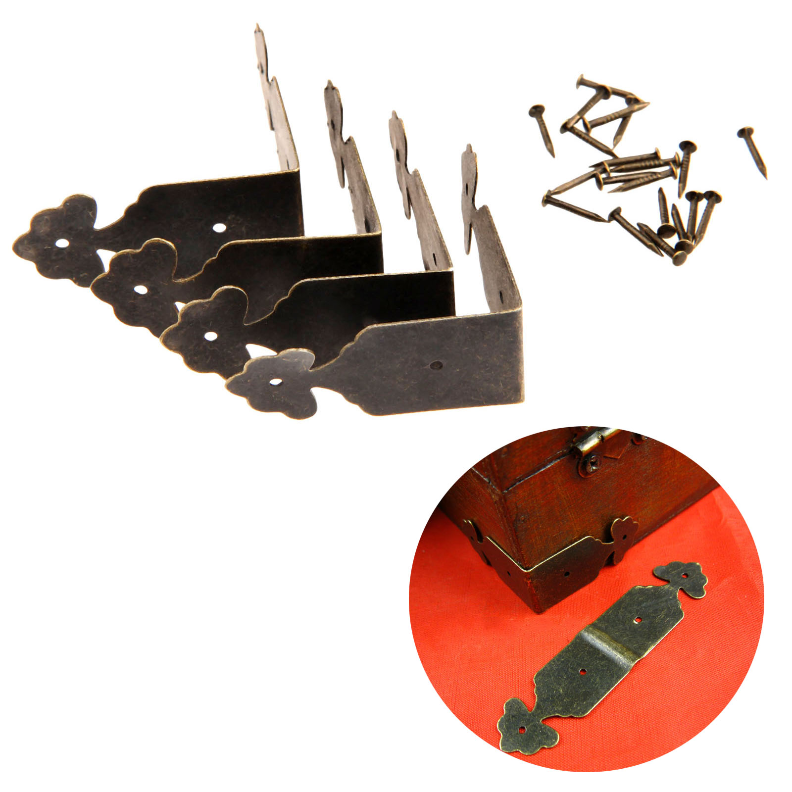 Furniture Hardware For Legs - Protecteurs d'angle décoratifs, 4 pièces, support