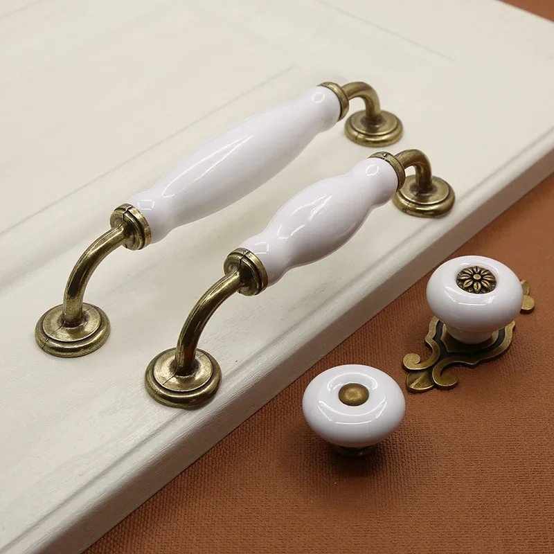 Furniture Hardware Parts - Poignée en céramique en alliage de