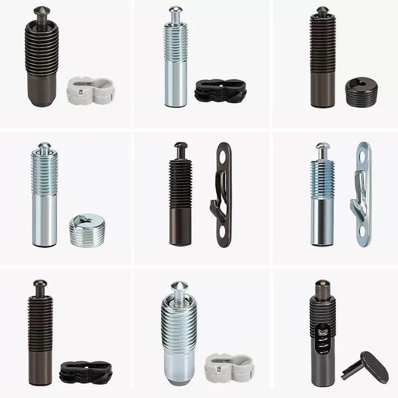 Furniture Hardware Connectors - Lot de 5 connecteurs élastiques invisibles