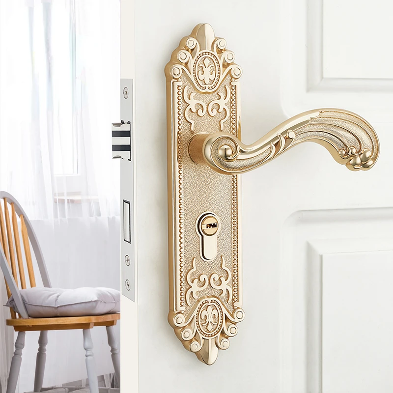 Furniture Hardware Fitting - Poignée de porte intérieure silencieuse européenne,