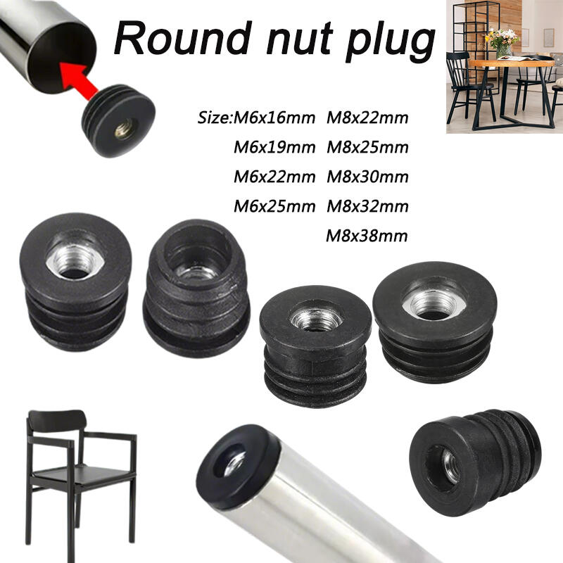 4/8/12 Pièces Embouts ronds no - Furniture Hardware Connectors avis et prix