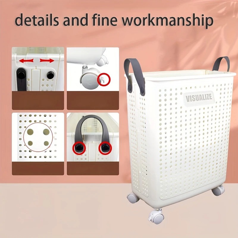 Panier à linge pliant à roulet - Furniture Hardware Parts avis et prix