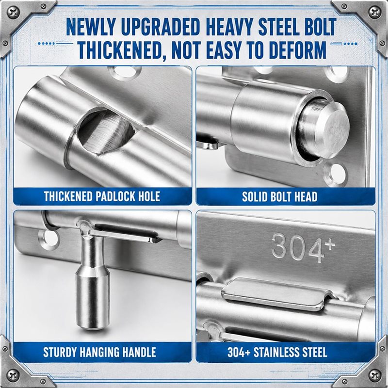ABRU - Loquet de porte, pêne d - Barrel Bolt Slide avis et prix